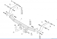 Фаркоп RN 11 для RENAULT Sandero II, Stepway II 2014-, Автос, нагрузка 1200/75 кг. С подрезкой бампера от магазина ФаркопРос
